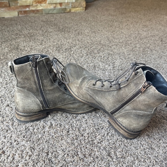 Taos distressed charcoal grey lace-up boots, women’s EU sz. 39/ US 8.5, perfect - Picture 5 of 11